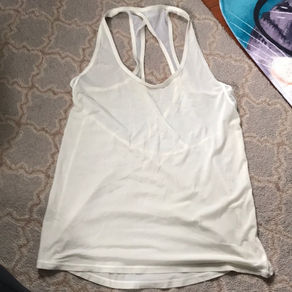 lululemon athletica Tops - Lululemon Sheer Ivory Tank 4